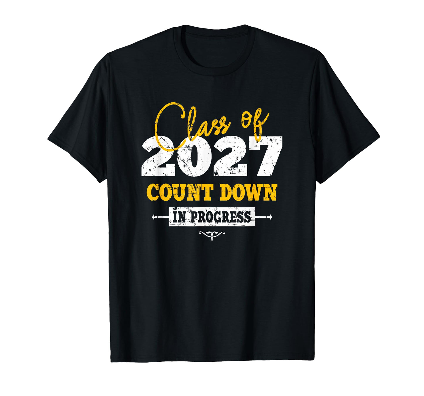 Class of 2027 Count Down Funny Grad First Day Sophomore T-Shirt