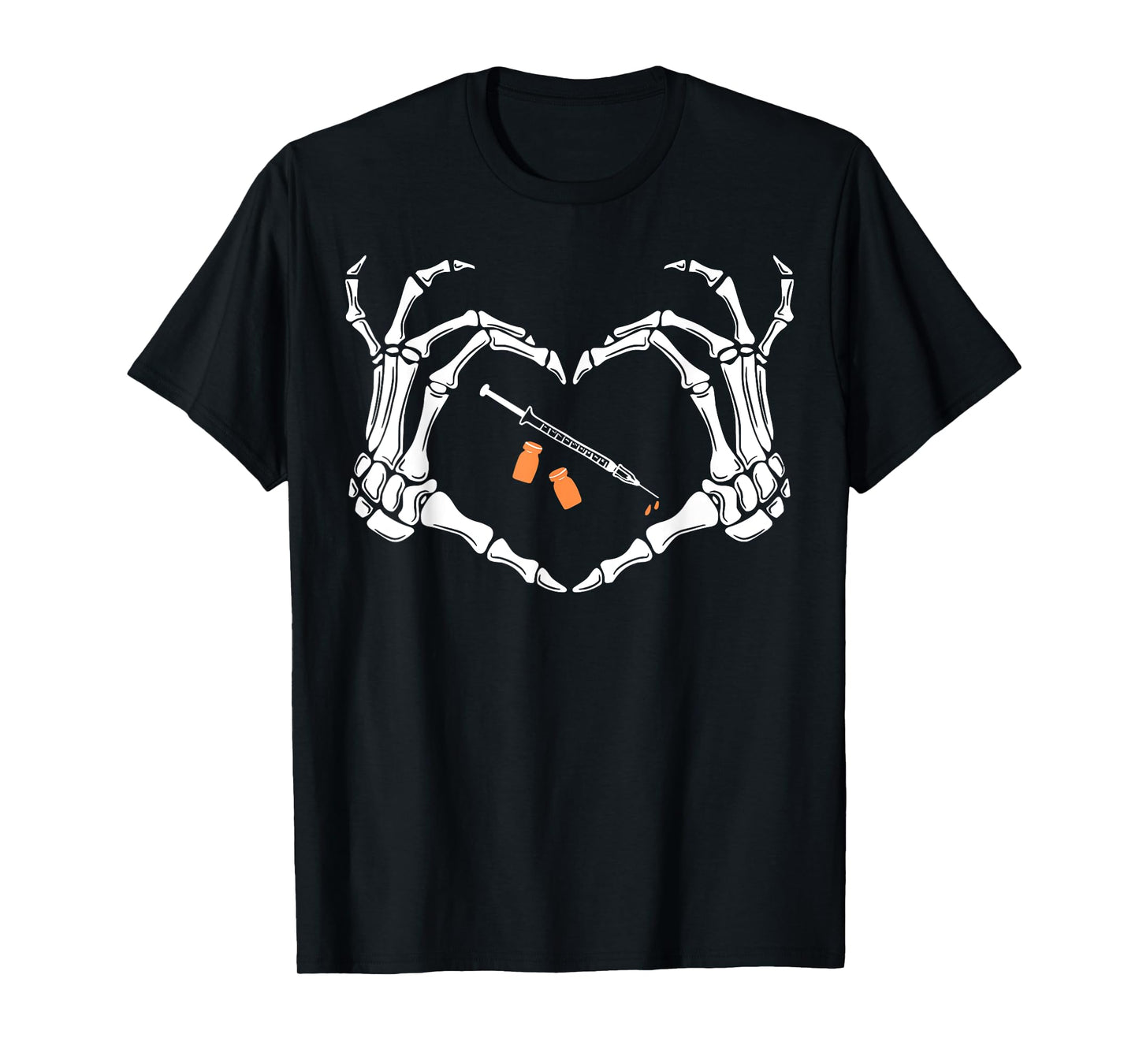 Aesthetic Injector Skeleton Hands Love Neurotoxin and Filler T-Shirt