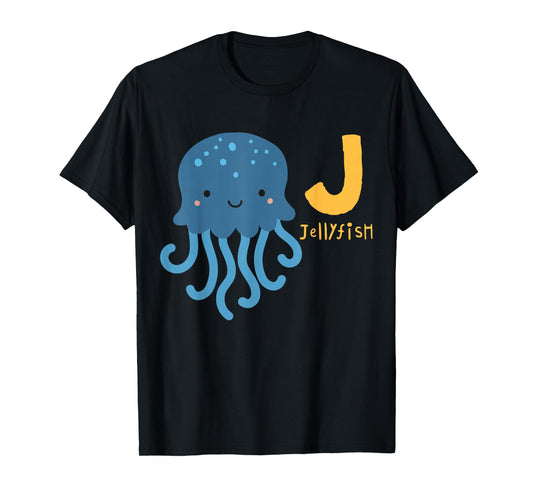 Alphabet Animals Jellyfish T-Shirt T-Shirt