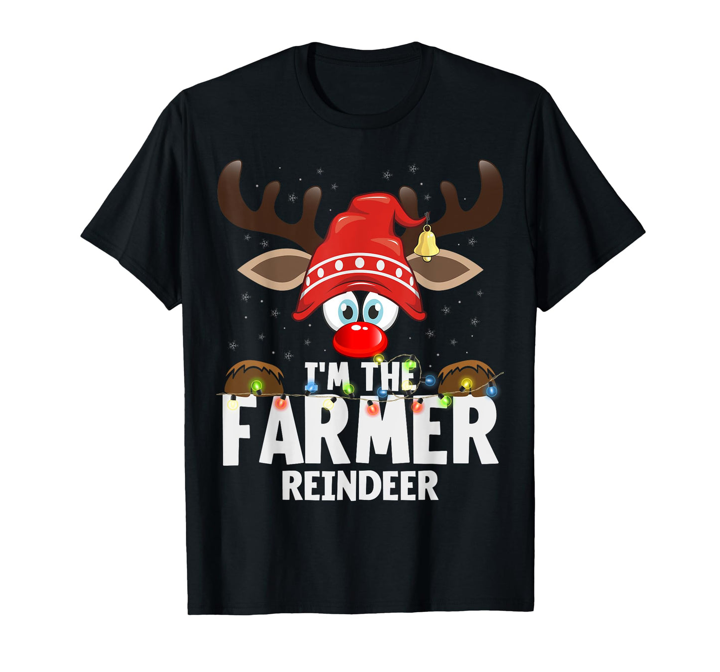 Christmas Matching I'm The Farmer Reindeer T-Shirt