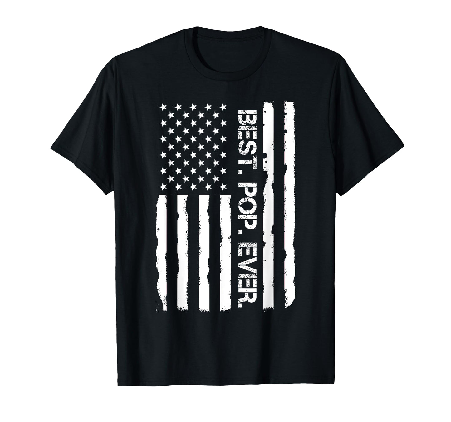 Father`s Day Shirt Best Pop Ever American Flag Vintage Men T-Shirt