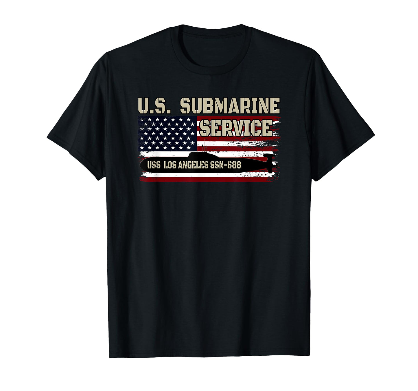 USS Los Angeles SSN-688 Submarine Veterans Day Father's Day T-Shirt