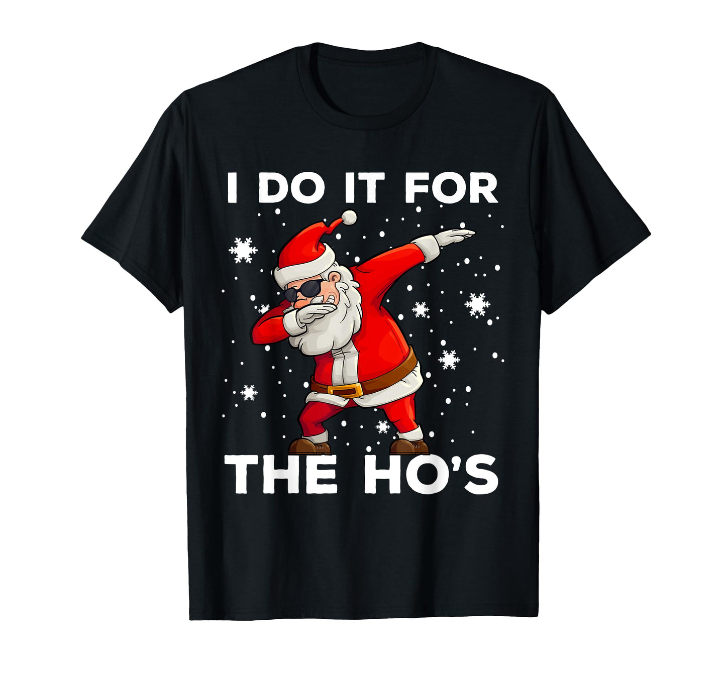 I Do It For The Hos Dabbing Santa Claus Christmas Kids Boys T-Shirt