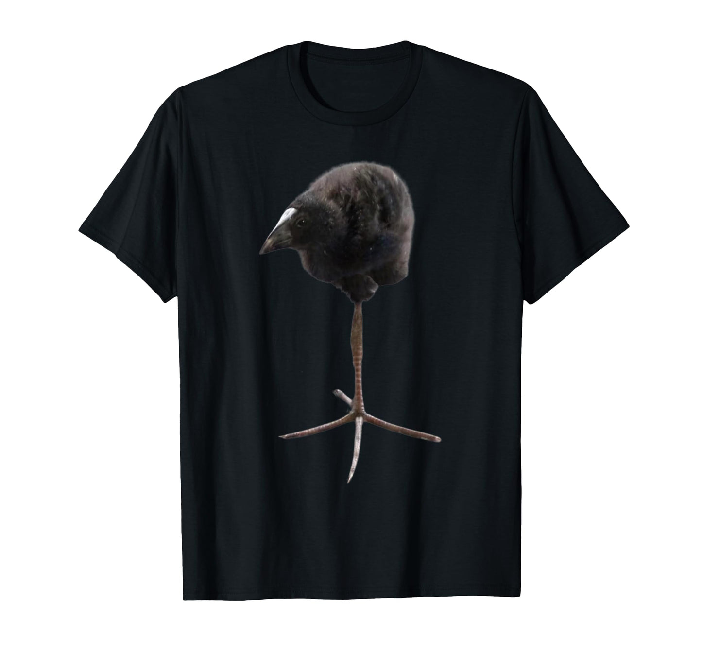 Pukeko Meme Unisex-Adults, Kids Classic Straight Black T-Shirt