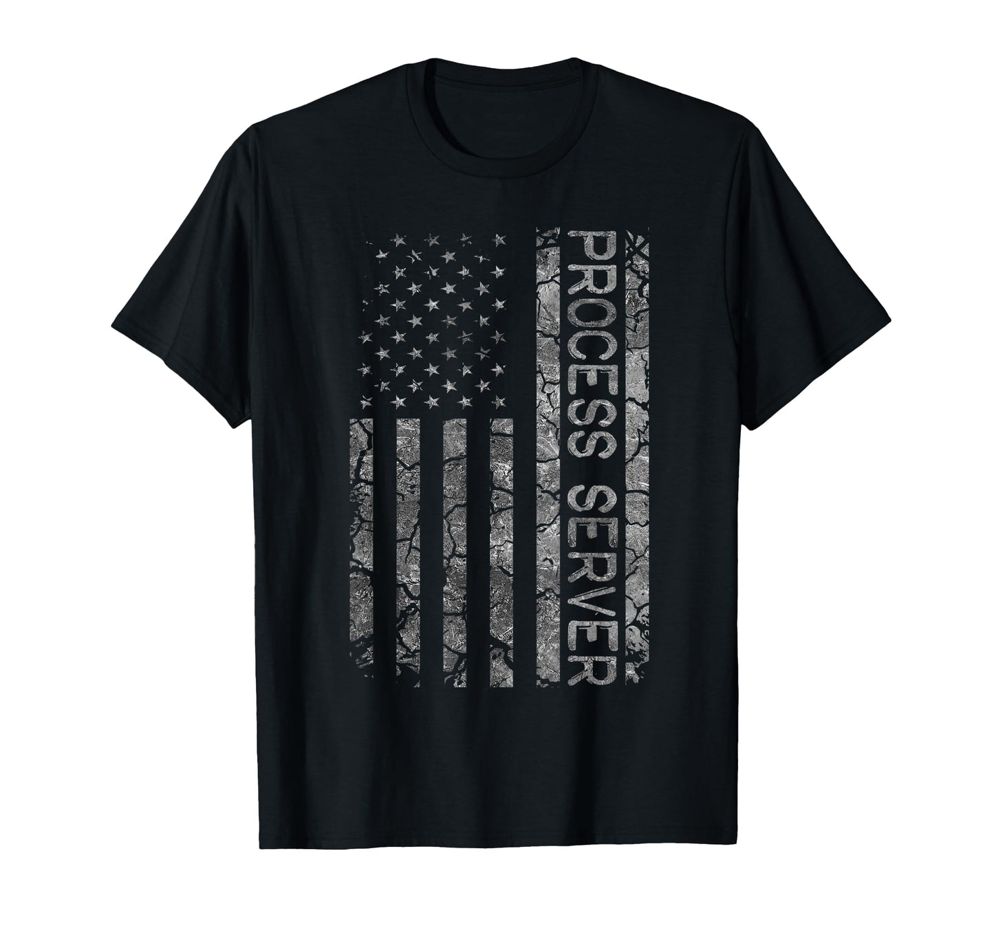 American Flag Job Title Worker Funny Process Server T-Shirt