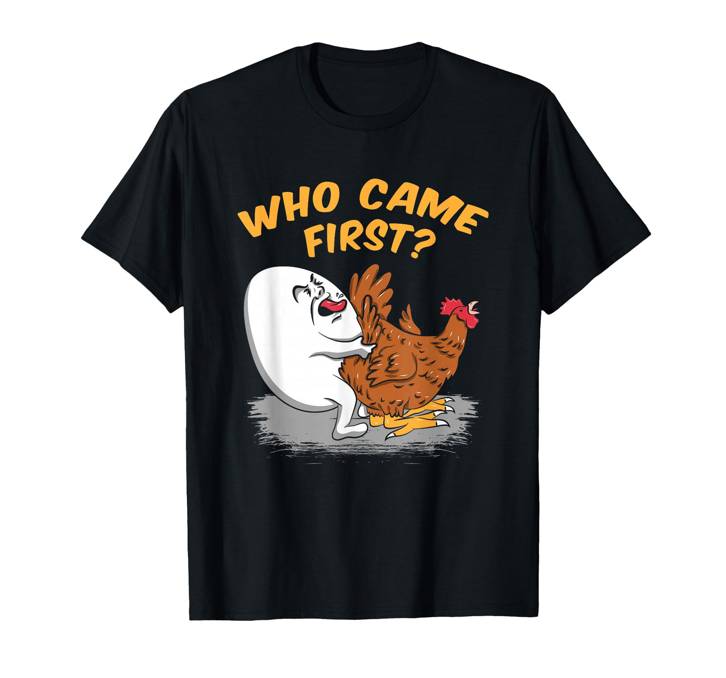 Chicken Farming - Who came First Poultry Farmer Gift Idea T-Shirt