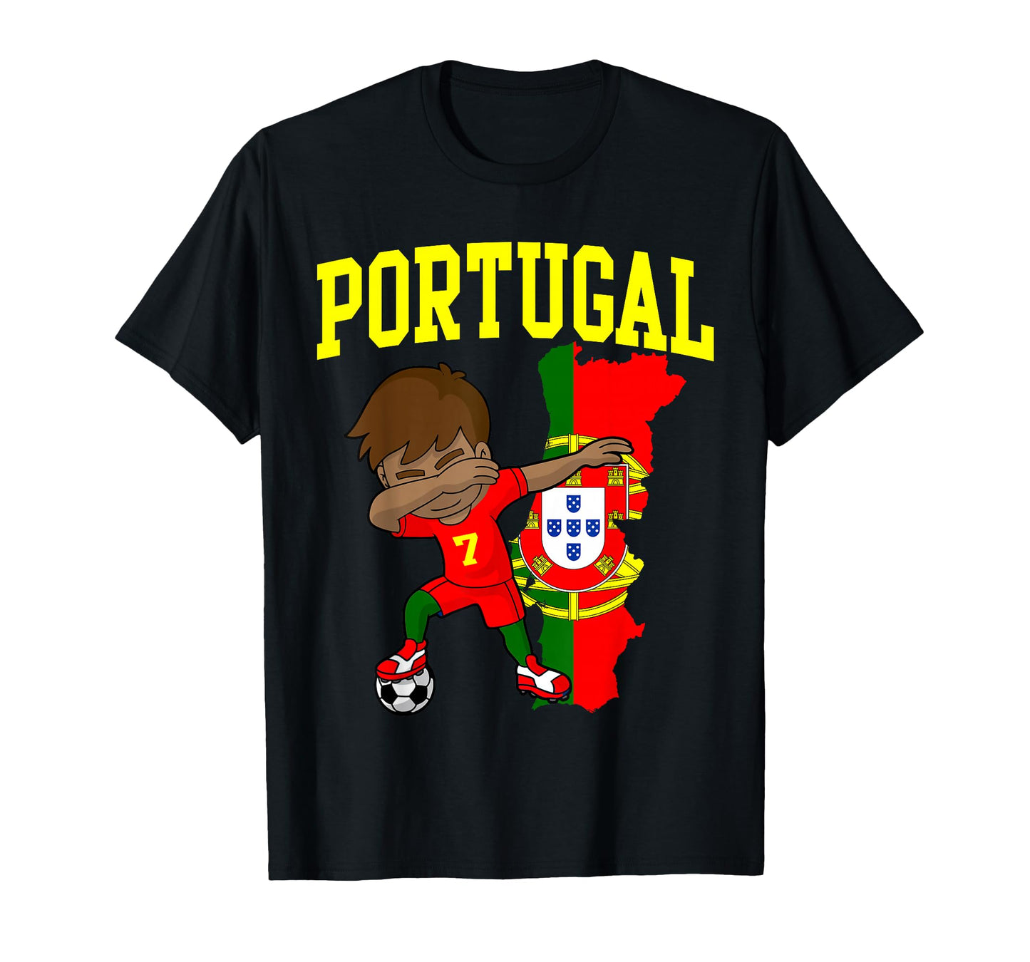 Portugal Soccer Dabbing Football Portuguese T-Shirt