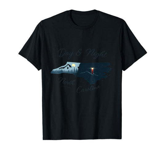 North Carolina Scenic Mountains & Lighthouse Tshirt T-Shirt