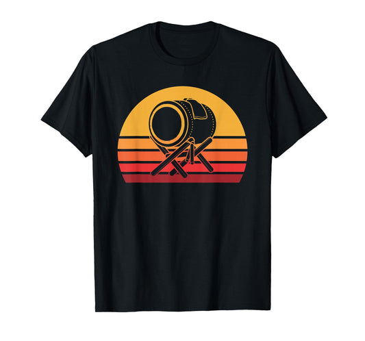 Retro Taiko Drum Shirt, Vintage Japanese Drumming Tee Gift T-Shirt