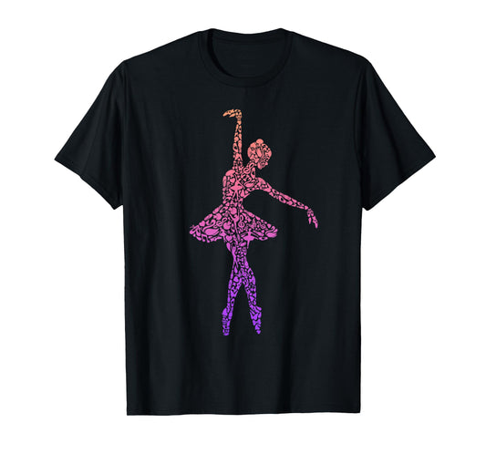 Ballet Ballerinas Women Kids Girls Ballet Dancer T-Shirt