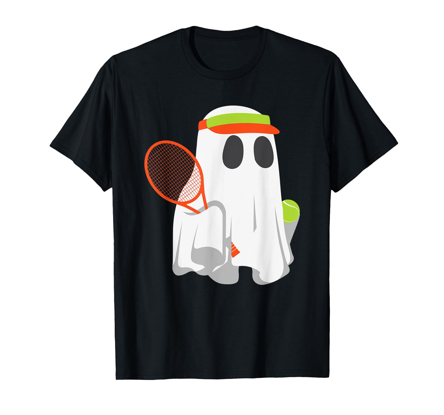 Funny Halloween Tennis Player Ghost Men Women Kids Matching T-Shirt