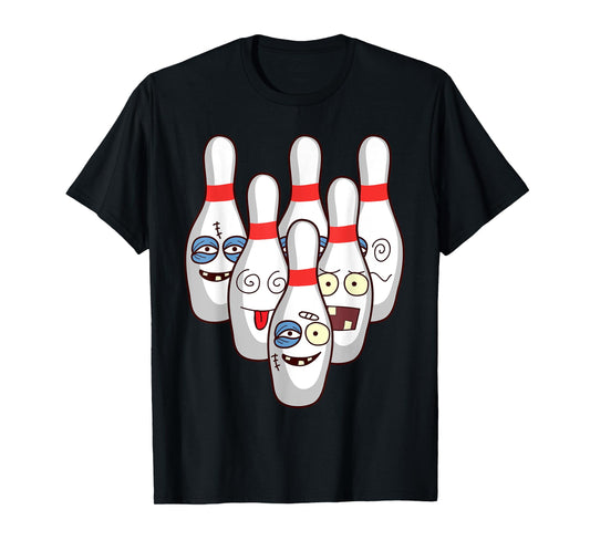 Beat Up Bowling Pins Shirt | Cute Duckpins Playing Tee Gift T-Shirt