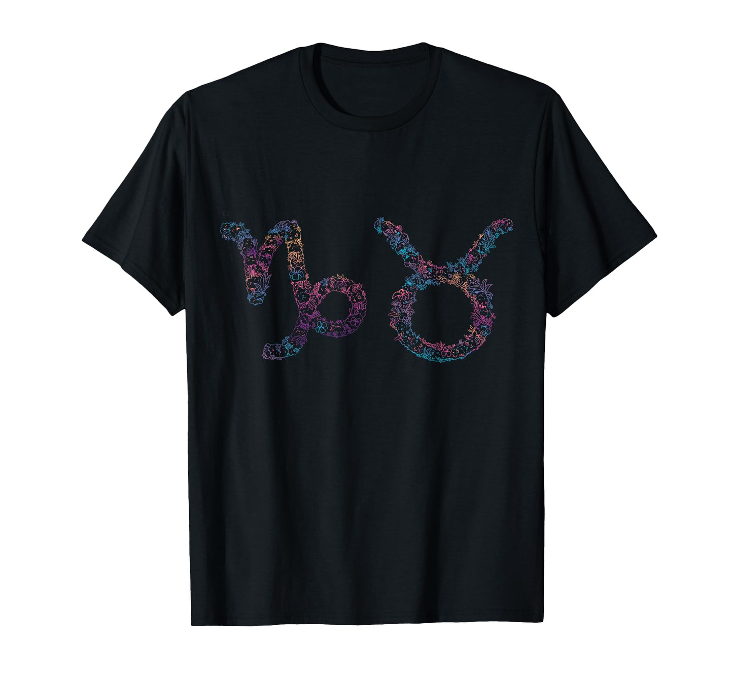 Astrology Horoscope Zodiac Signs Capricorn and Taurus Couple T-Shirt