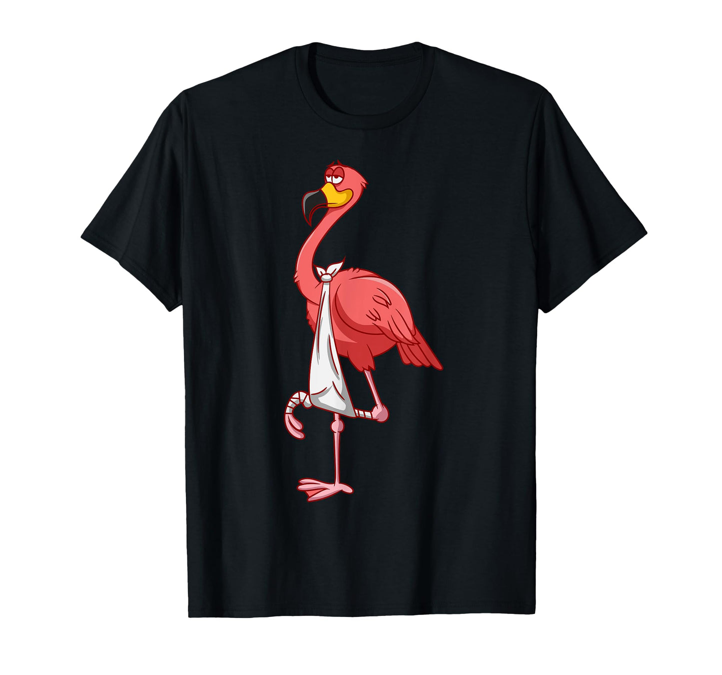 Cool Broken Leg Flamingo | Funny Fractured Shorebird Gift T-Shirt