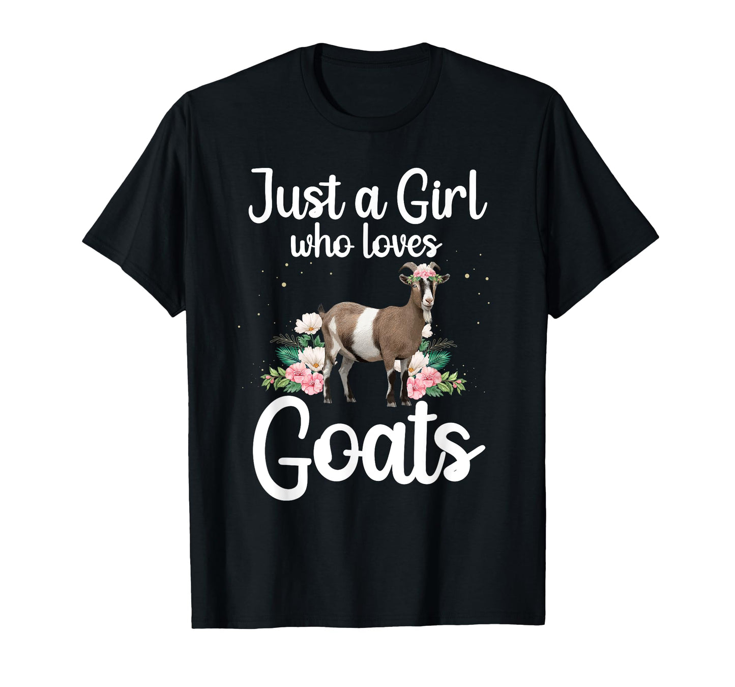 Cool Goat Art For Women Girls Goat Farmer Pygmy Goat Lover T-Shirt