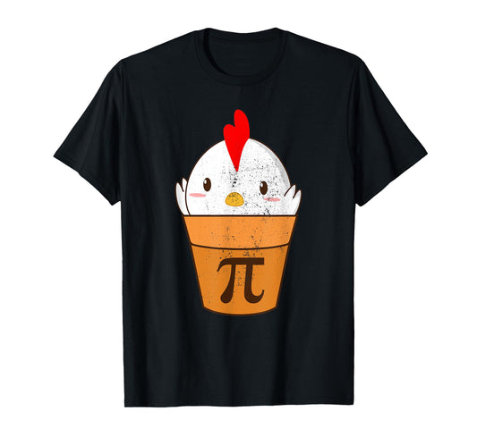 Chicken Pot Pie Funny Pi Day 3.14 March 14th Vintage Pi T-Shirt