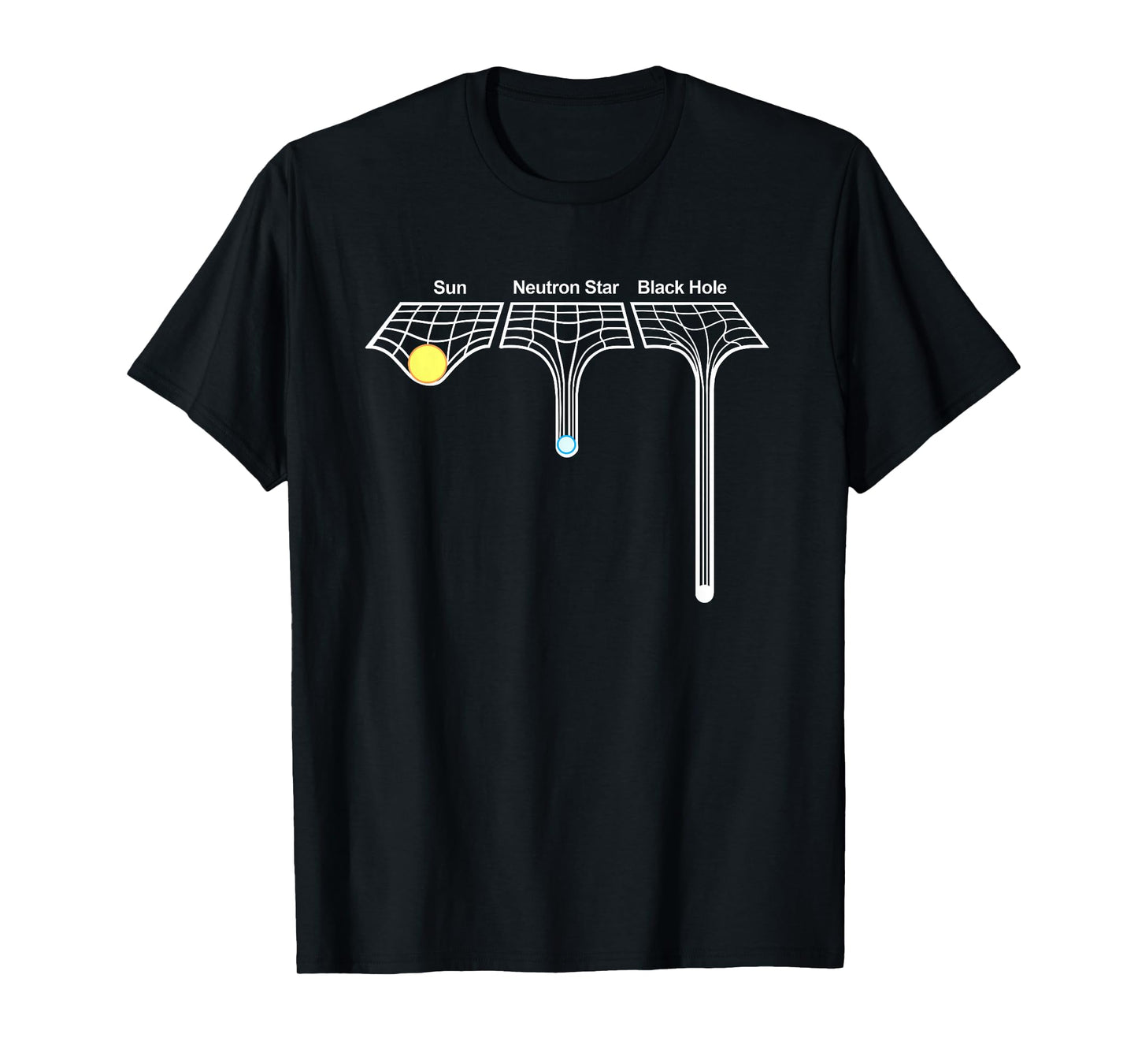 Astrophysics Sun Neutron Star and Black Hole T-Shirt