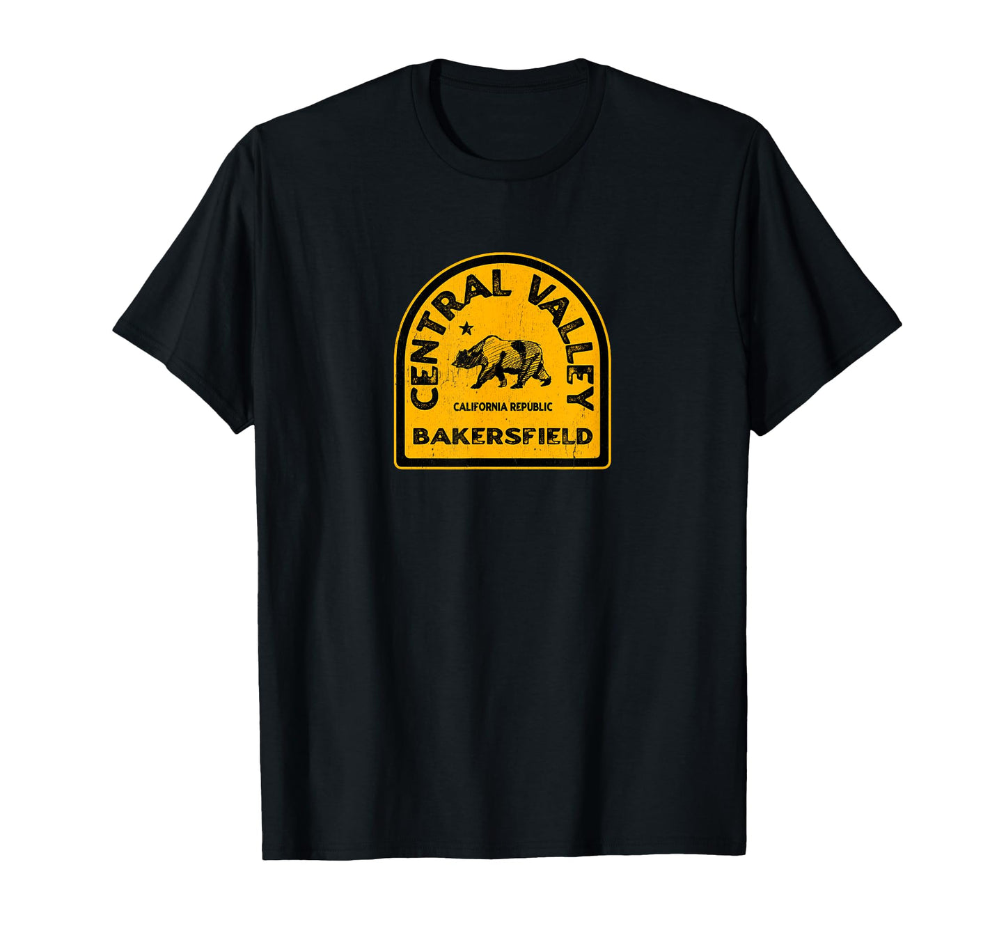 Bakersfield CA Vintage Style Central Valley California T-Shirt