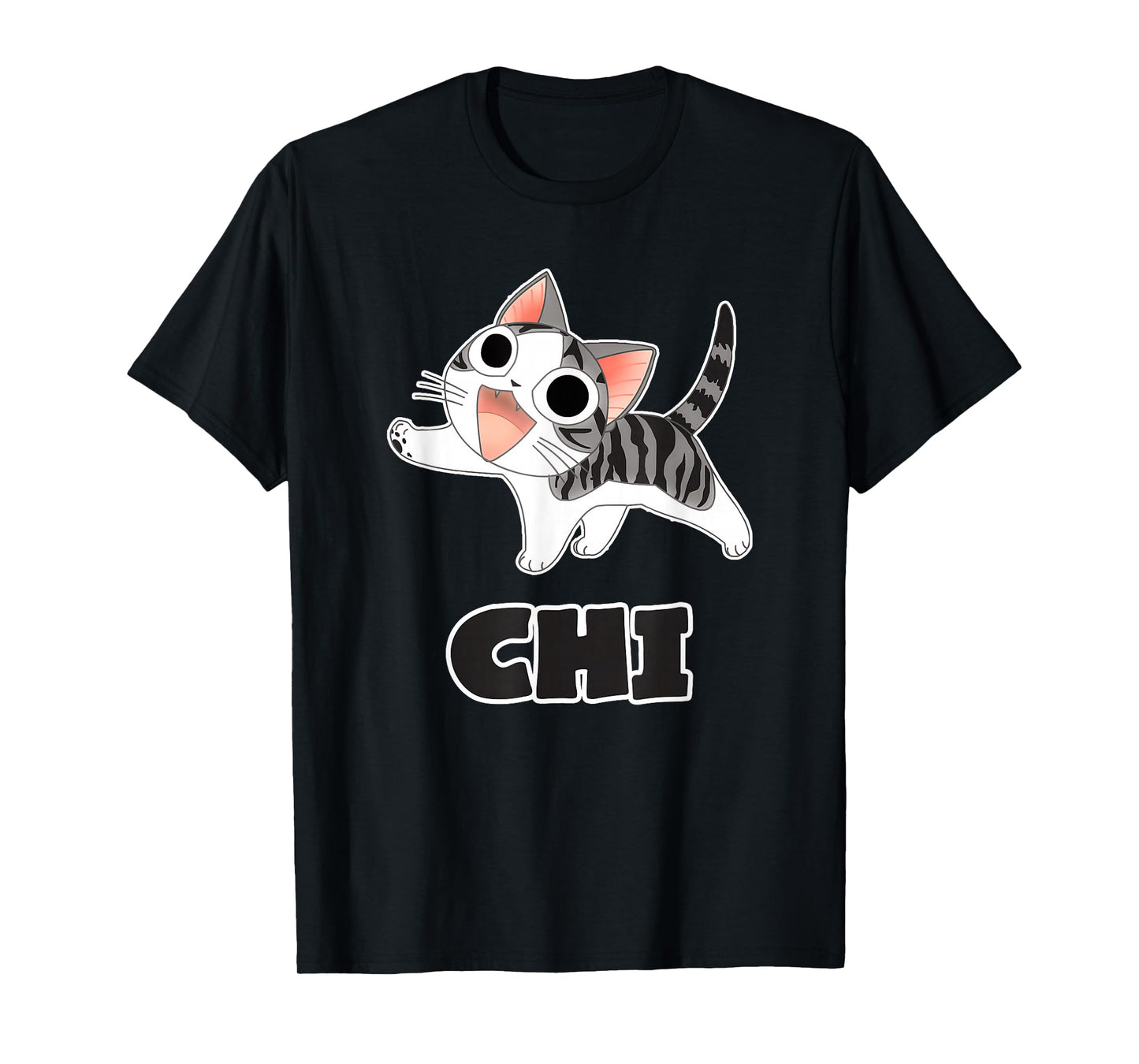 Funny Cat Gray-White Chi's Cute Anime, Manga Animal Lover T-Shirt