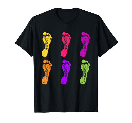 Colorful Footprint | Chiropodist | Foot Doctor Podiatrist T-Shirt
