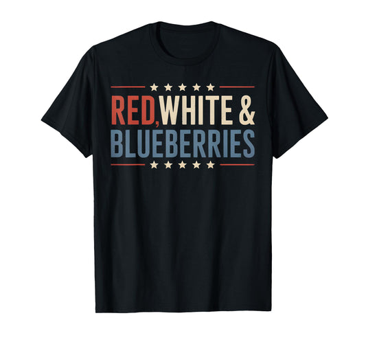 Red White and Blueberries USA Patriotic for Men Women T-Shirt