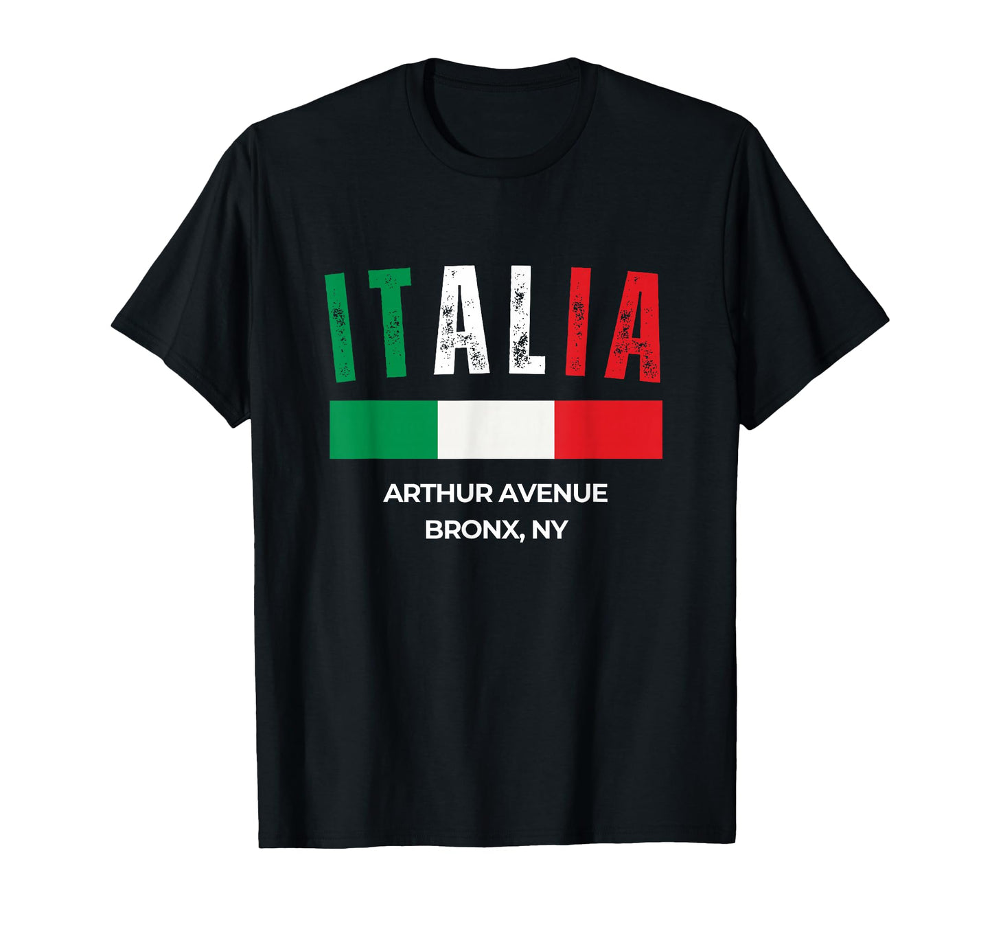 Italy Flag Arthur Avenue Bronx NY T-Shirt