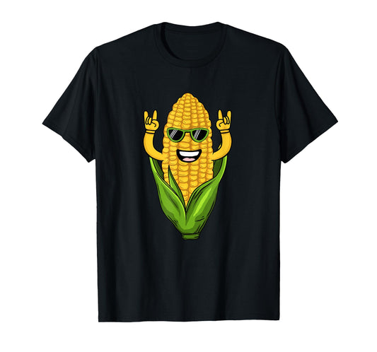 Cool Corn Art Men Women Farmer Dancing Corn On Cob Farming T-Shirt