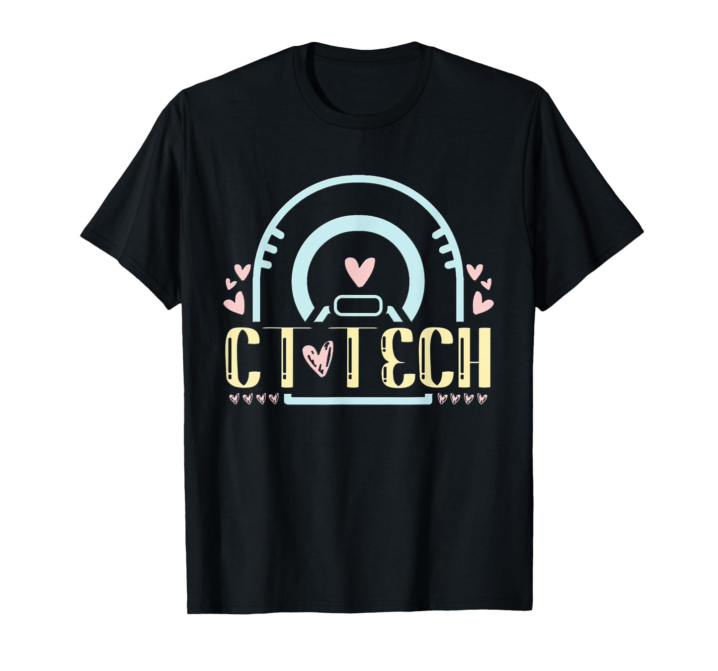 Ct Tech Gifts Merch Apparel - CT Technologist Radiology T-Shirt - Black - Women's - Small - Modern - Casual - Short Sleeve - T-Shirt