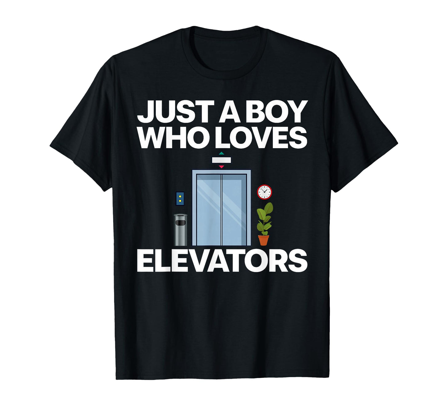 Cool Elevator Art Men Boys Kids Elevator Mechanic Inspector T-Shirt