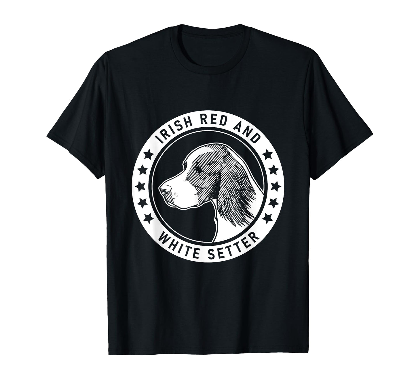 Irish Red and White Setter Fan design T-Shirt