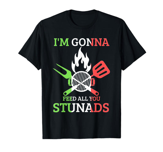I'm Gonna Feed All You Stunads funny Italian Flag idea T-Shirt