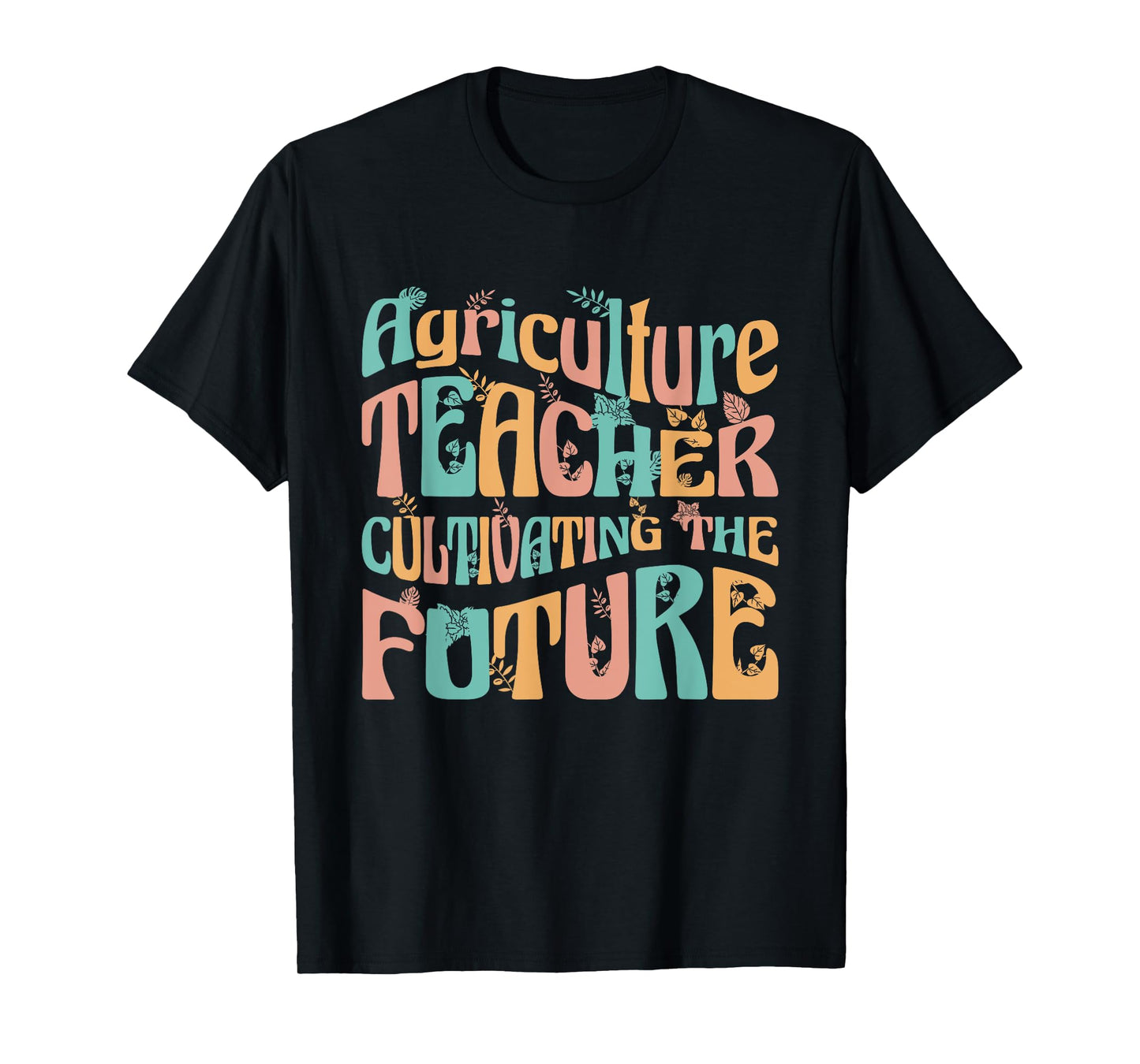 Agriculture Teacher Gifts for Men & Women Unisex-Adults T-Shirt Black Small Modern Casual with AG Teacher Design Cotton 65%, Polyester 35% Short Sleeve Crew Neck Regular Fit Lightweight Imported