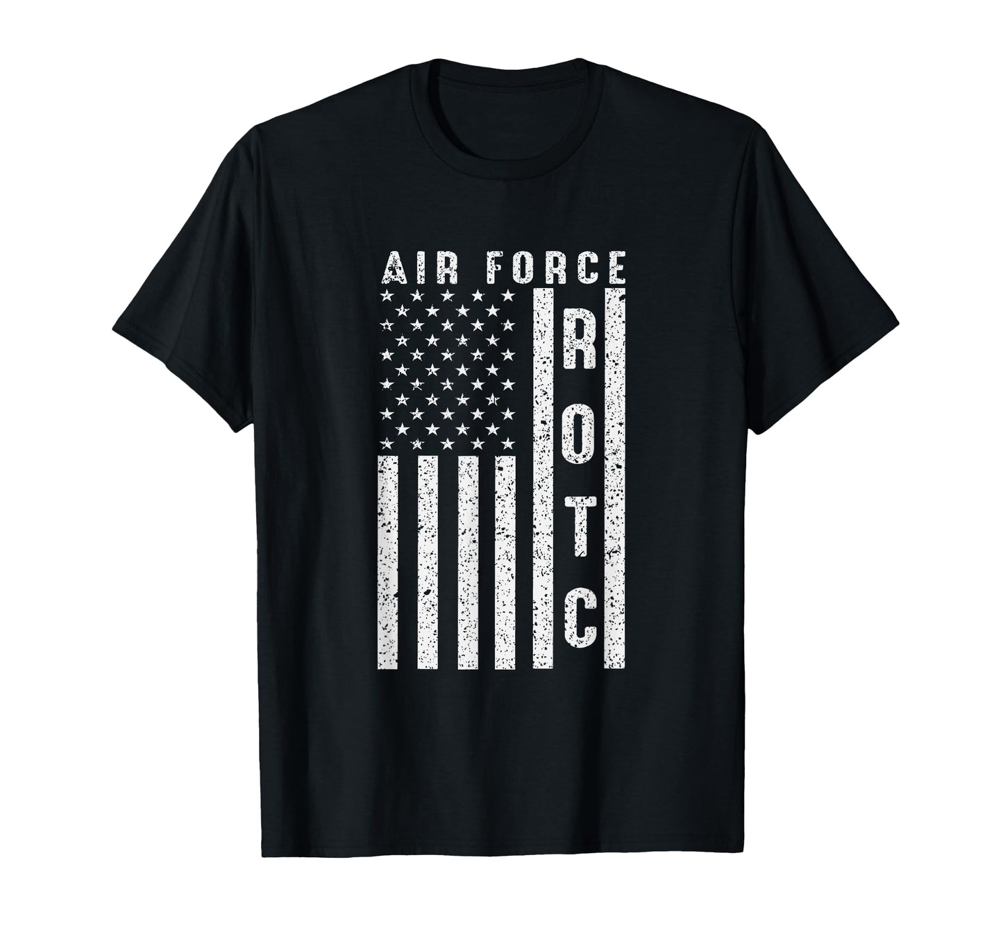 Air Force ROTC USAF ROTC USA Flag Distressed T-Shirt