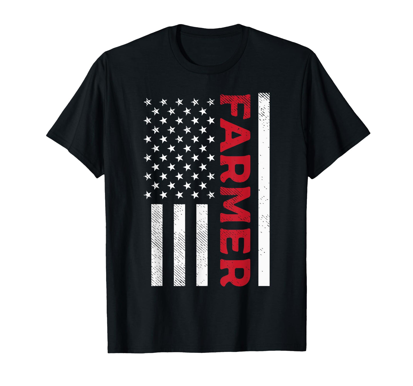 American Flag Farmer Country Farming Farm Patriotic Gift T-Shirt