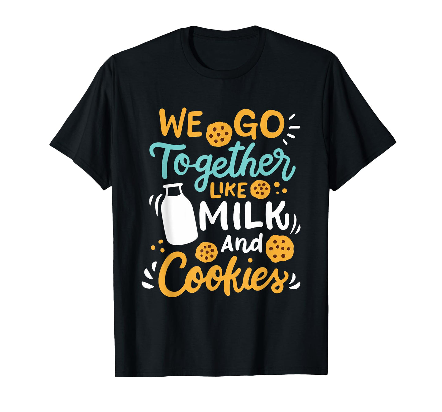 Baking Milk And Cookies Couple T-Shirt