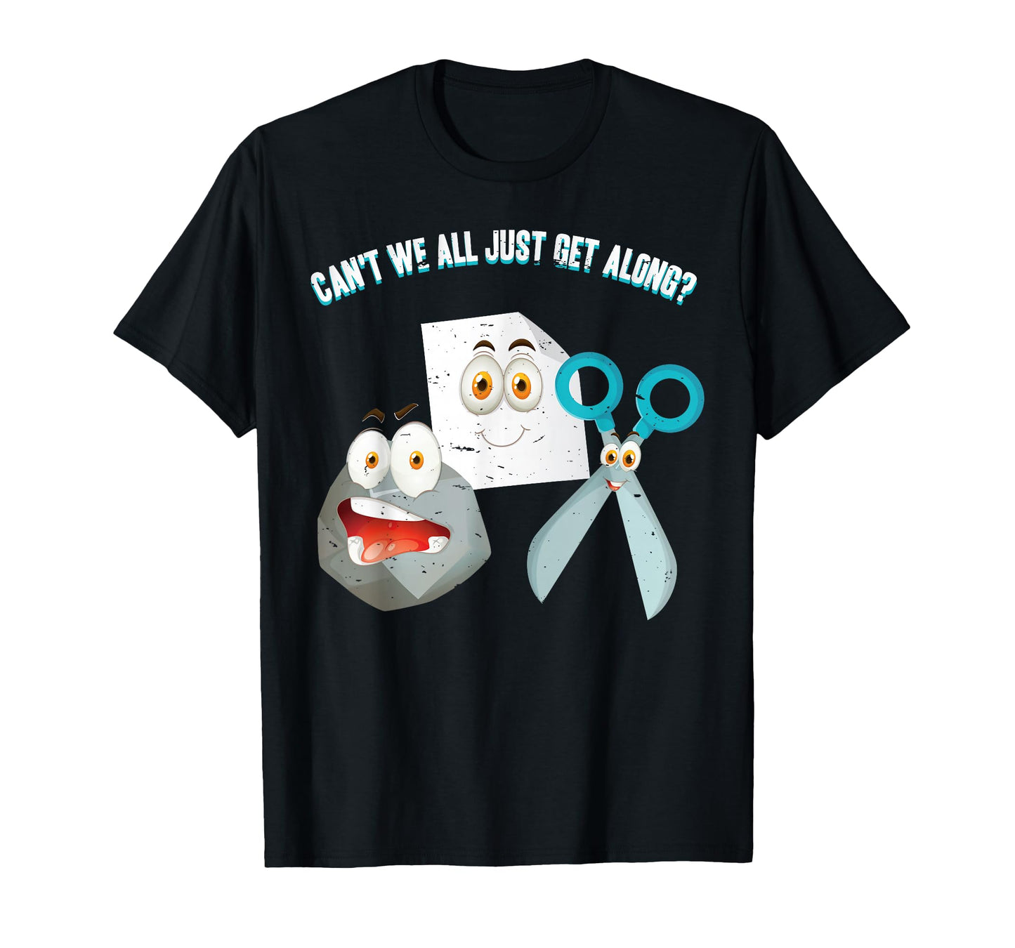 Can't We All Just Get Along? Rock Paper Scissors T-Shirt