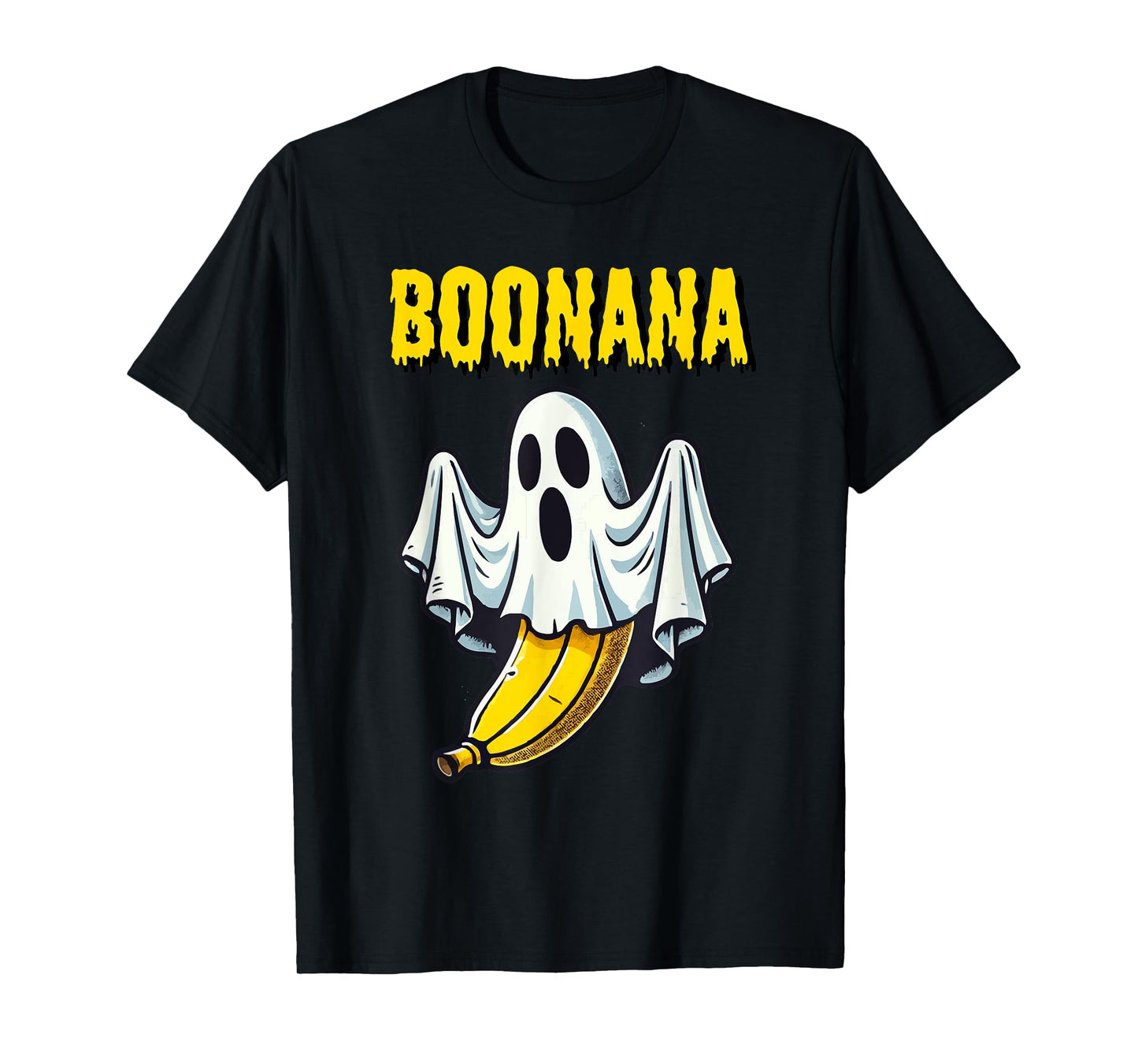 Funny Ghost Boo Banana Boonana Halloween Spooky Costume Tee T-Shirt