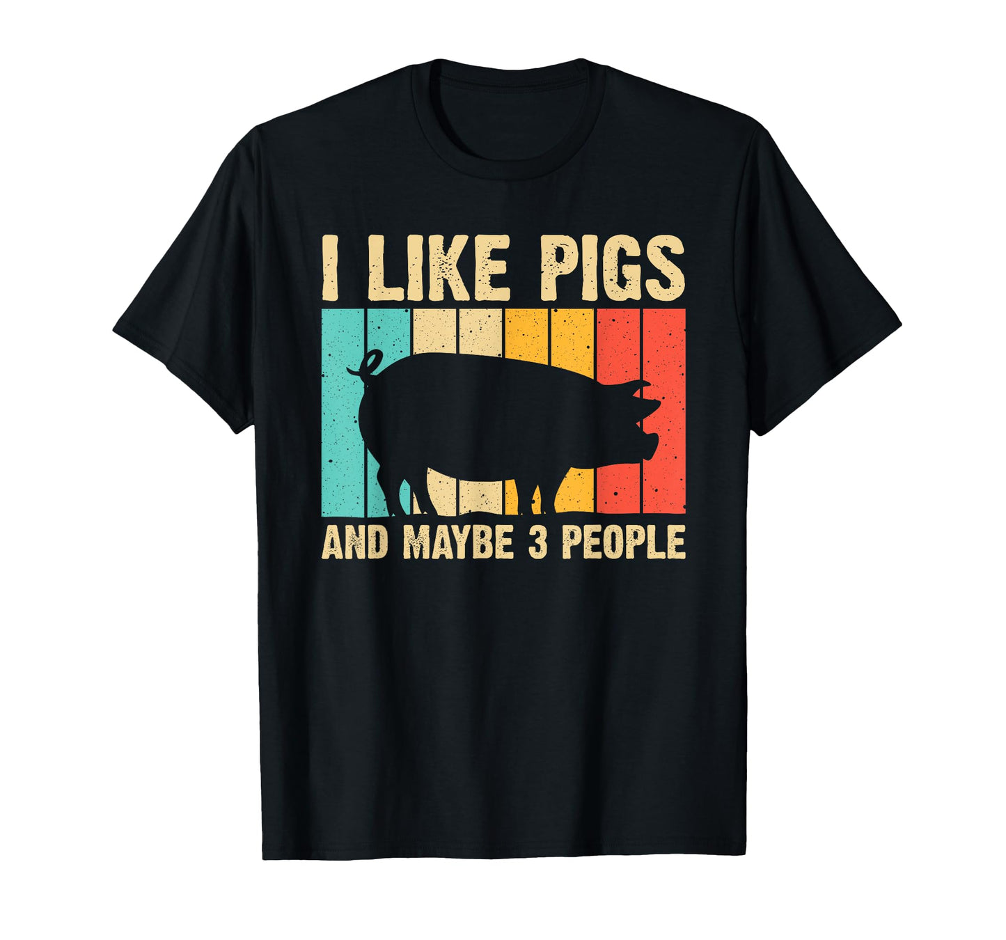 Funny Pig For Men Women Farm Animal Swine Vintage Pig Lovers T-Shirt