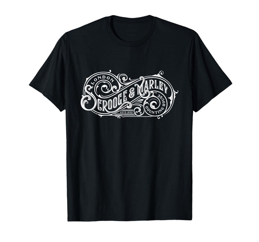 Christmas Carol Scrooge and Marley Counting House Gift T-Shirt