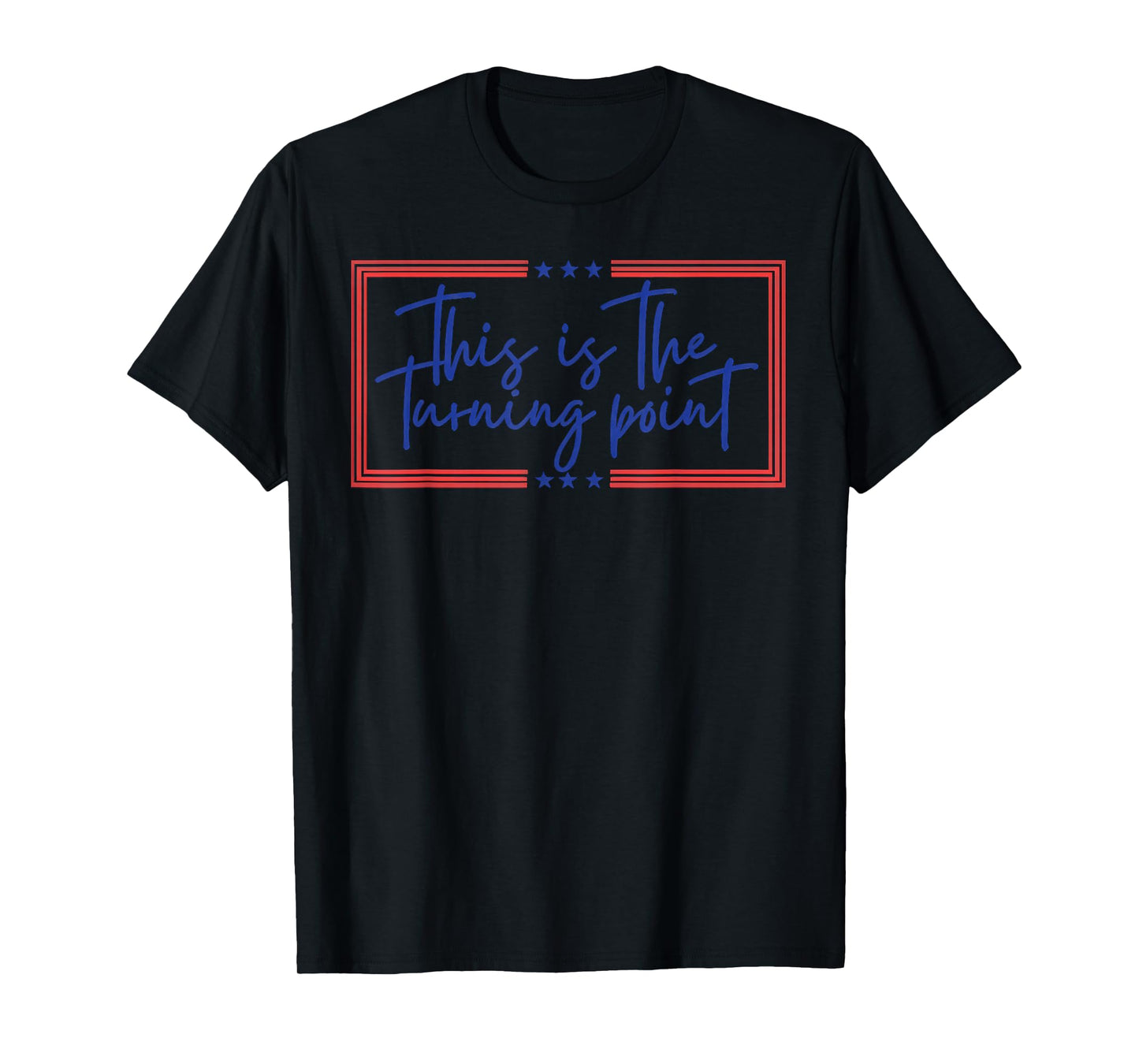 White This is The Turning Point American Flag T-Shirt