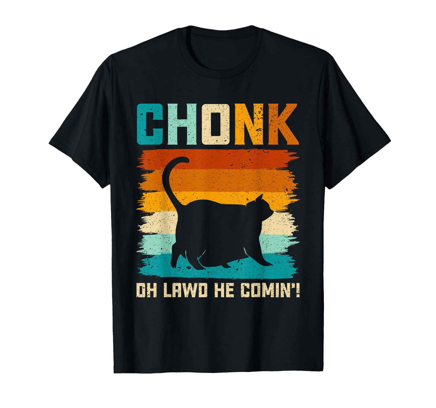 Chonk Cat Scale Meme Funny Retro Style Vintage Cats Memes T-Shirt for Men Women Girls Kids