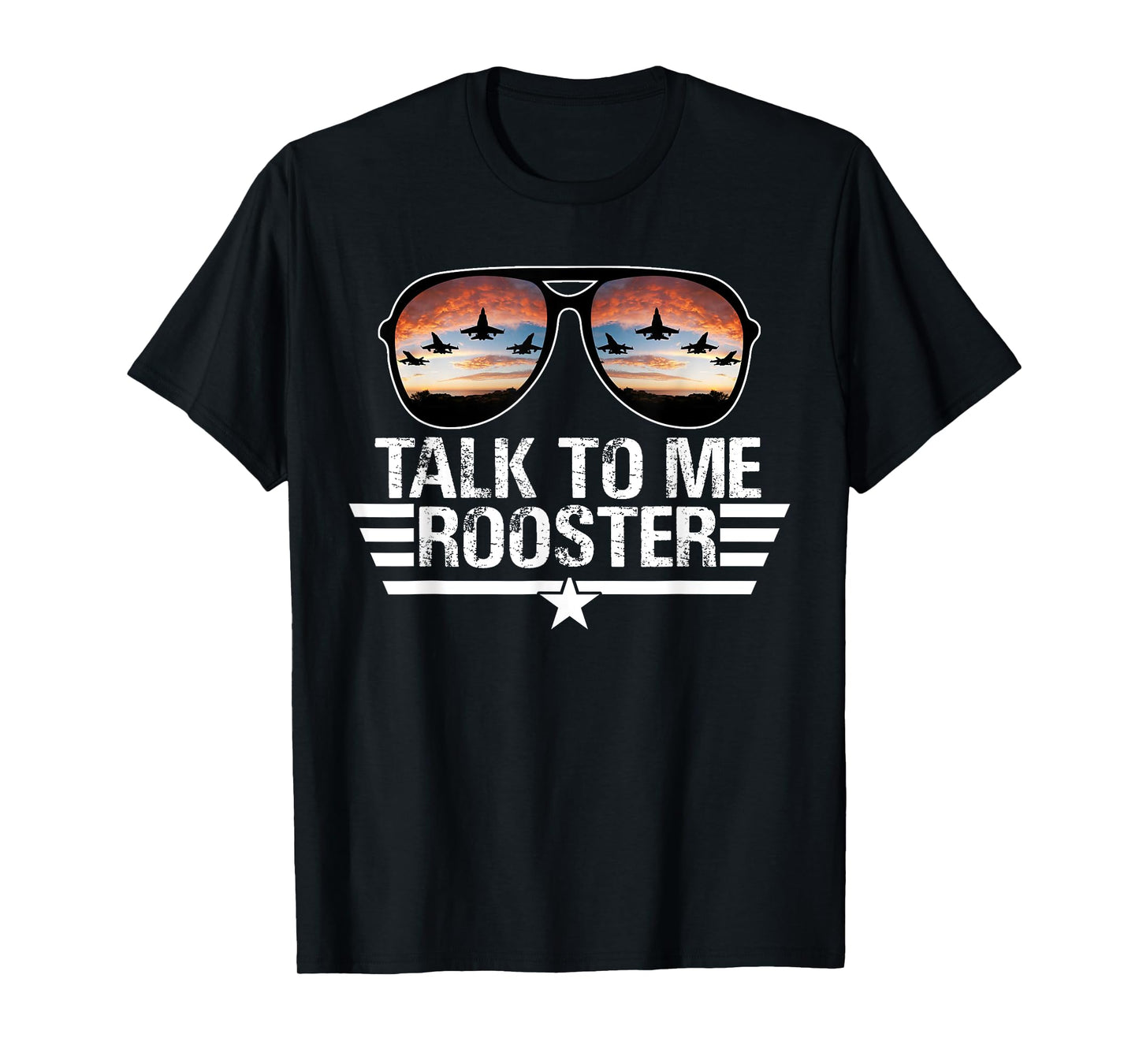 Talk To Me Rooster T-Shirt, Black