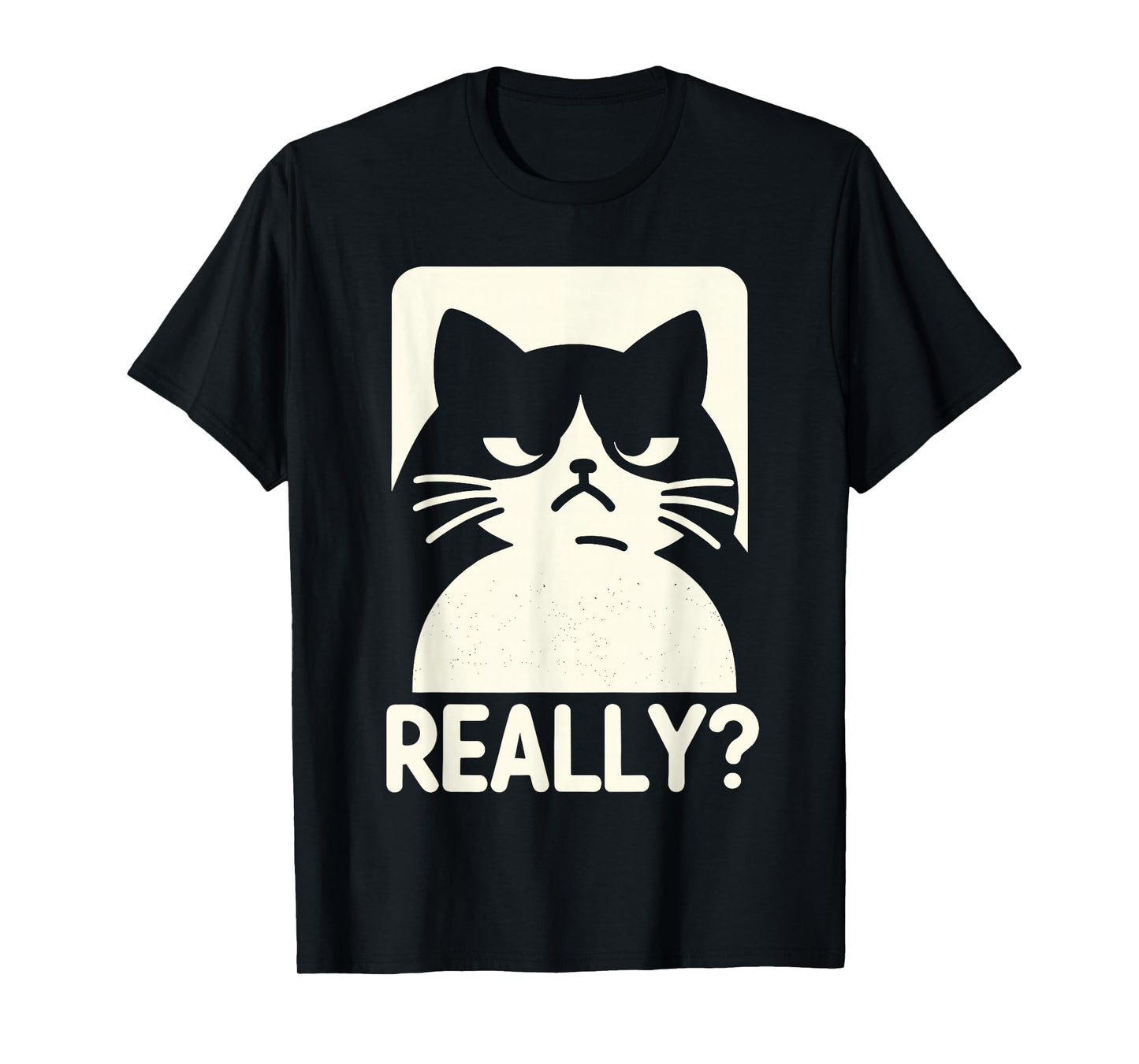 Funny Annoyed Cat Really Sarcastic Rolling Eyes Kawaii Cat T-Shirt