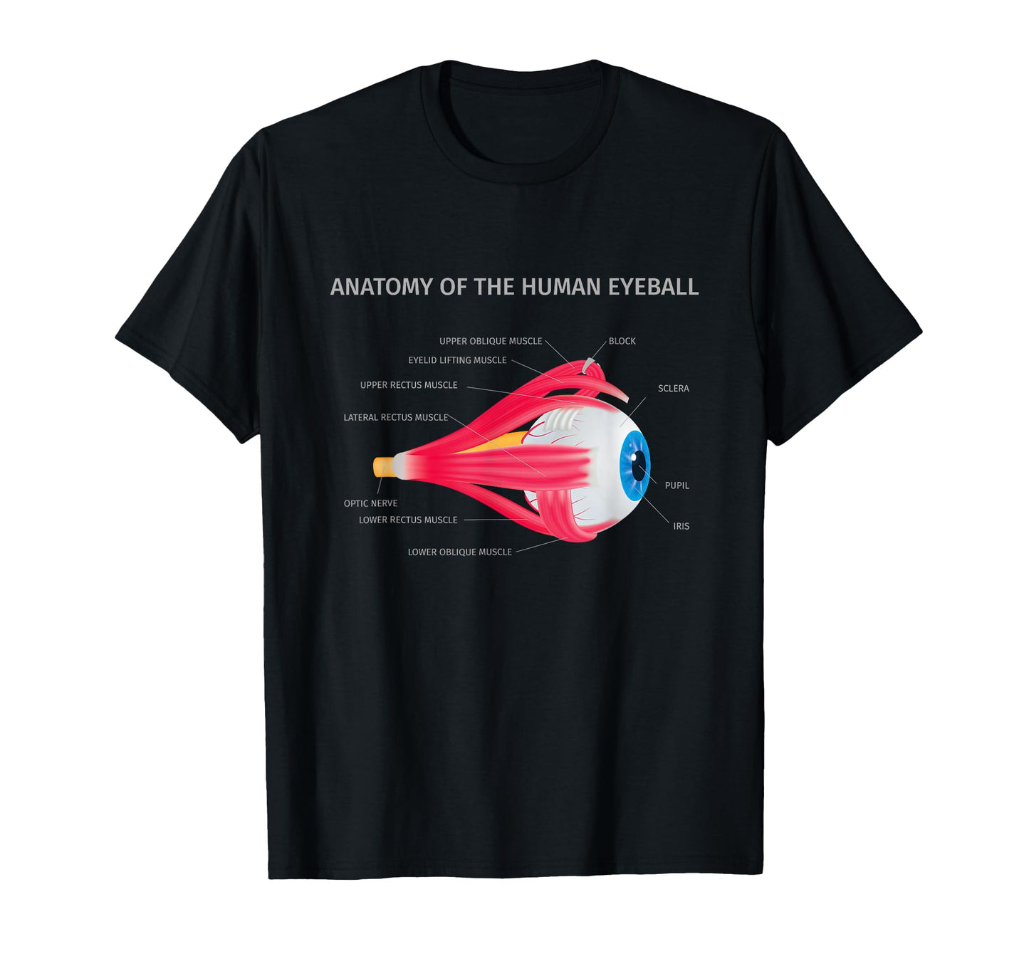 Anatomy of Human Eyeball for Medic T-Shirt