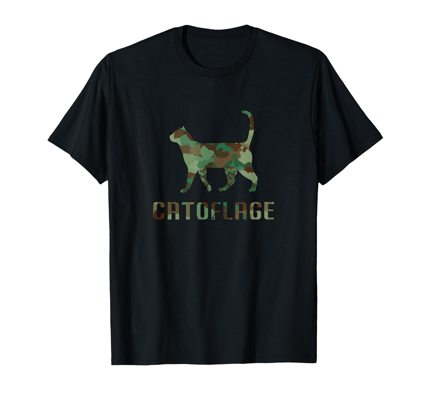 Camo Cat Catoflage Funny Cat Lover Cute Kitten Meow Cats T-Shirt