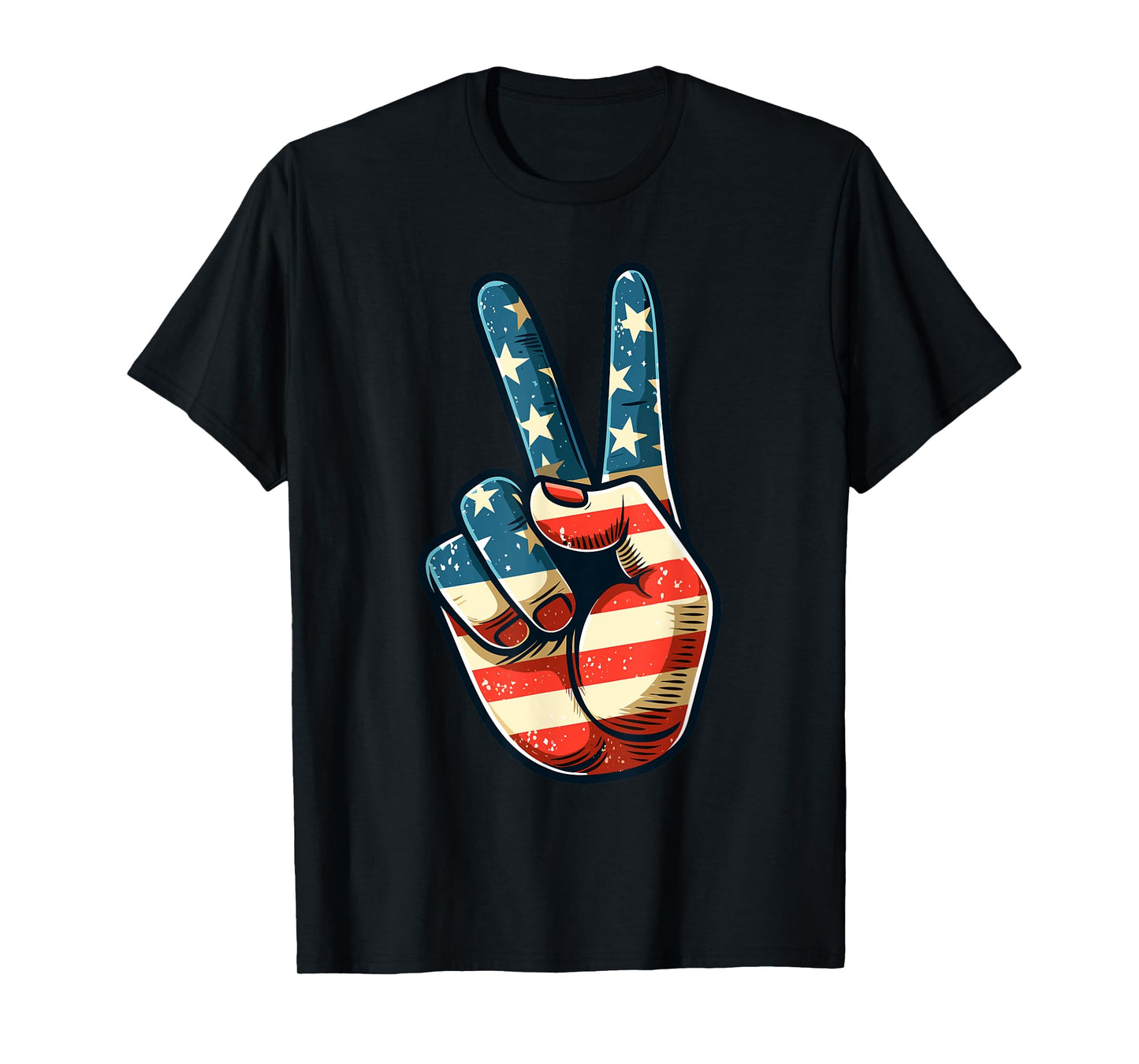 Vintage Peace Sign Retro 60's 70's Hippie T-Shirt
