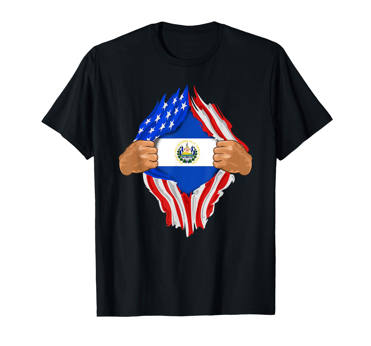 Salvadoran Blood Inside Me T-Shirt | El Salvador Flag Gift