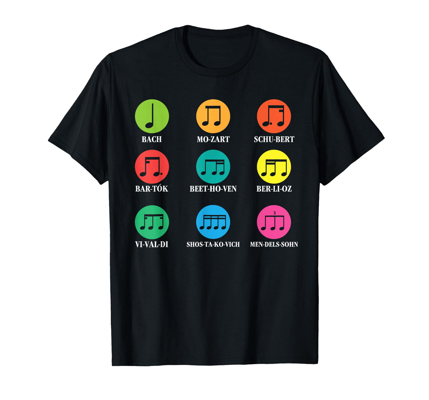 Classical Composers Classical Music Sheet Music T-Shirt
