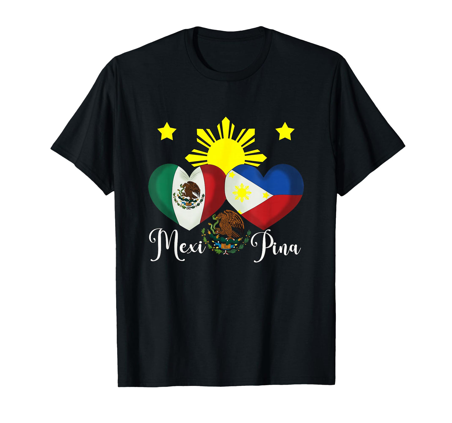 Philippines Mexico Filipino Filipina Mexipina Mexican Flag T-Shirt