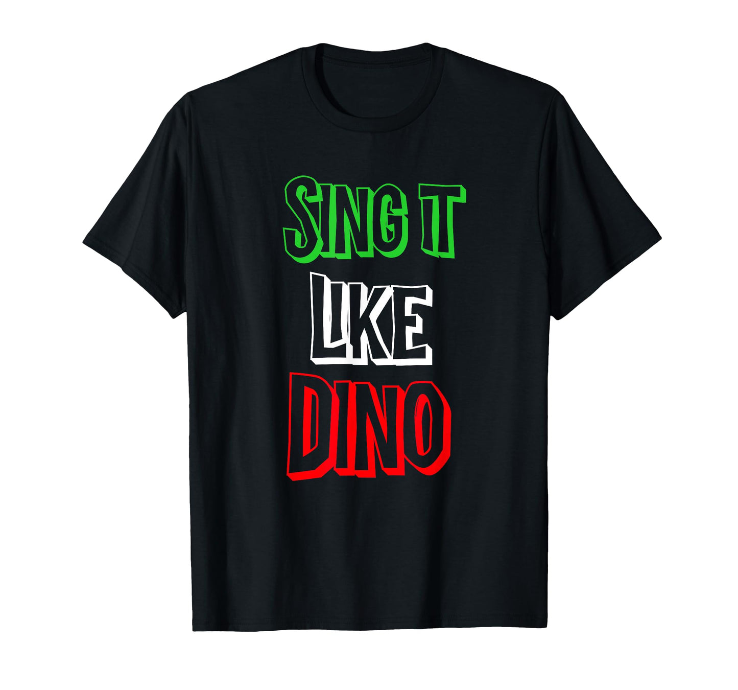 Sing It like Italian Colors Flag Novelty T-Shirt